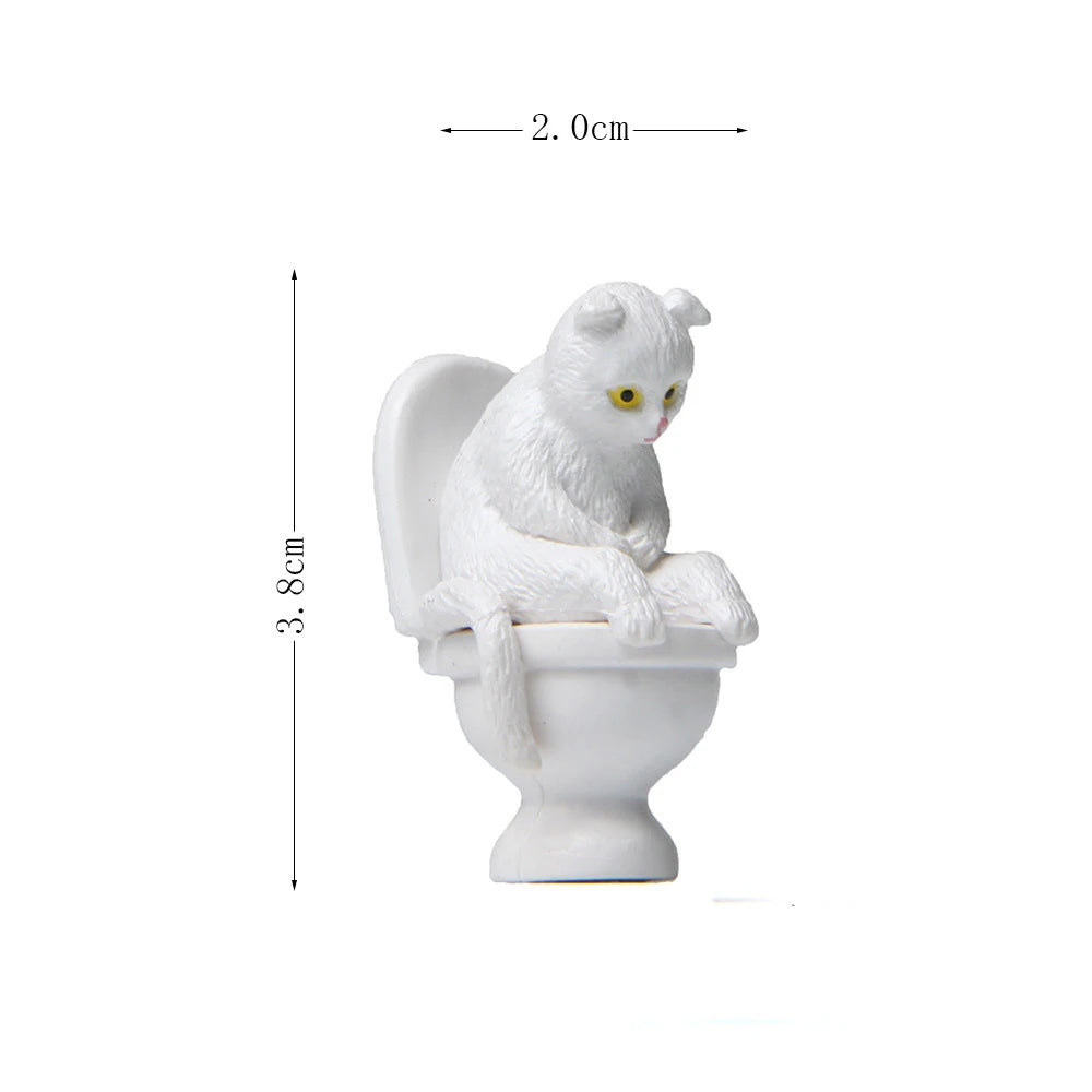 Figurine Chat sur Toilette – Le petit compagnon trop mignon !
