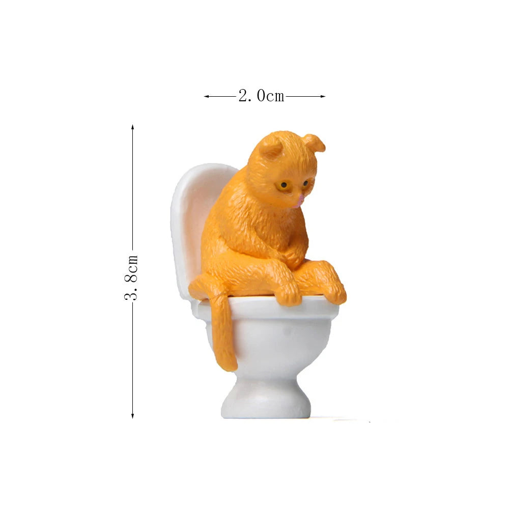 Figurine Chat sur Toilette – Le petit compagnon trop mignon !
