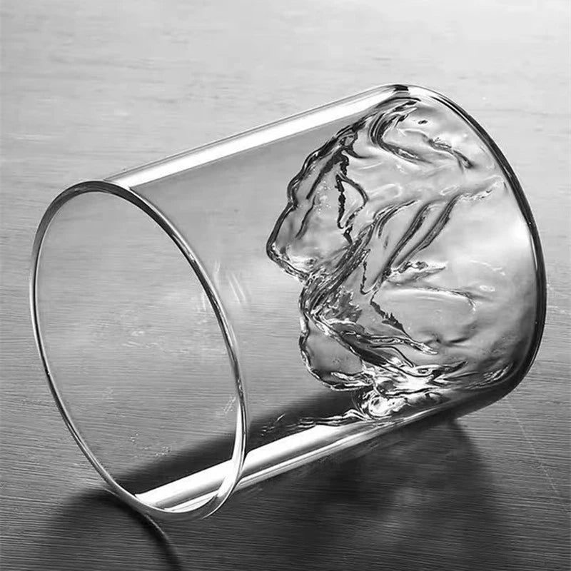 3D Mountain Whiskey Glass — Disponible en 200ML / 300ML / 350ML