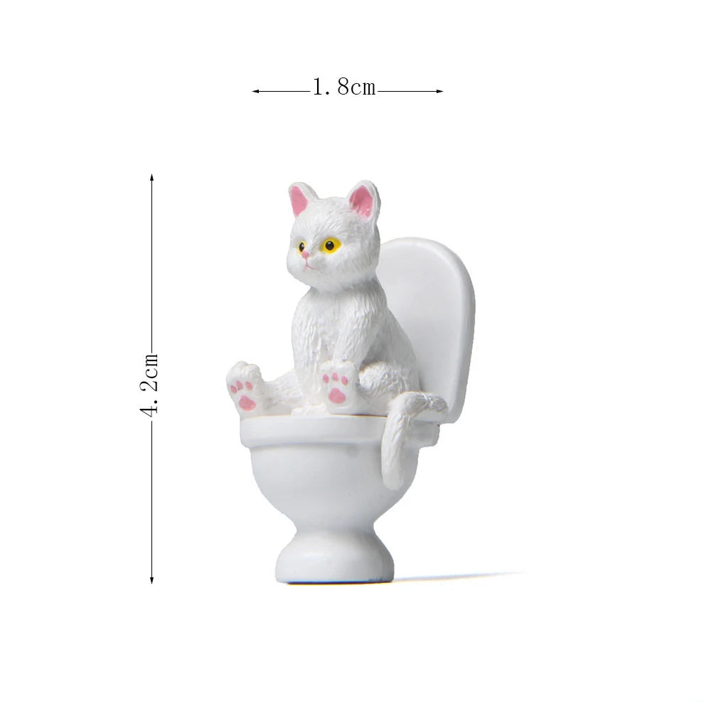 Figurine Chat sur Toilette – Le petit compagnon trop mignon !