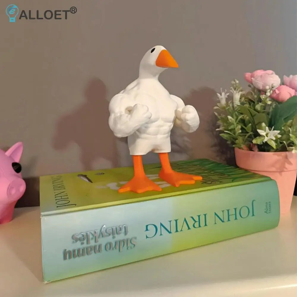 Porte-Clés Magnétique Canard Musclé – Déco Fun et Originale