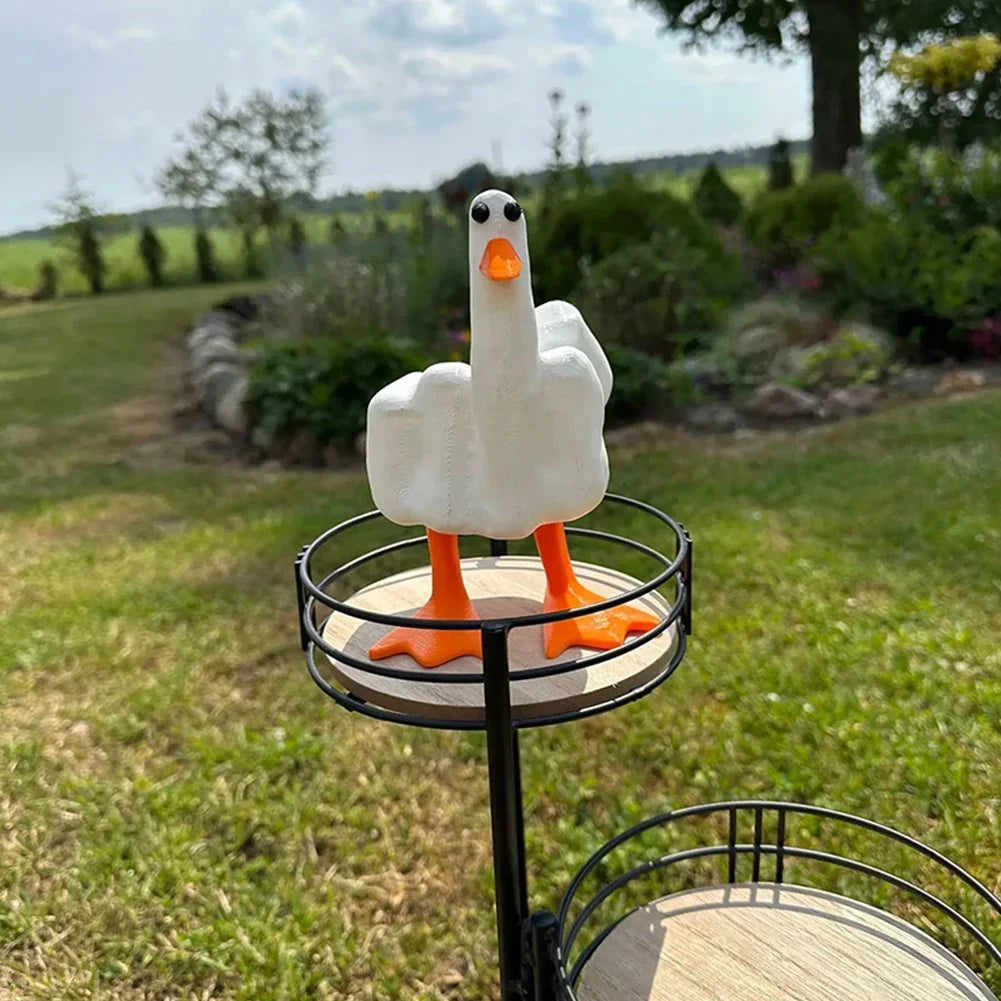Figurine Canard Humour - Statue Résine Déco