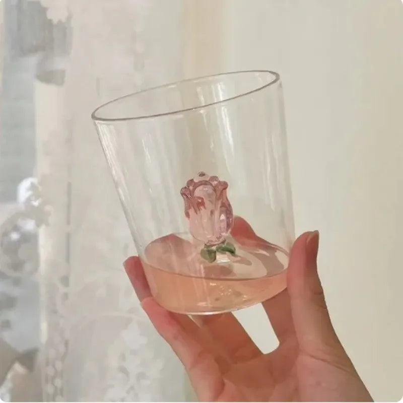 Verre Cartoon 3D rose – 300ML