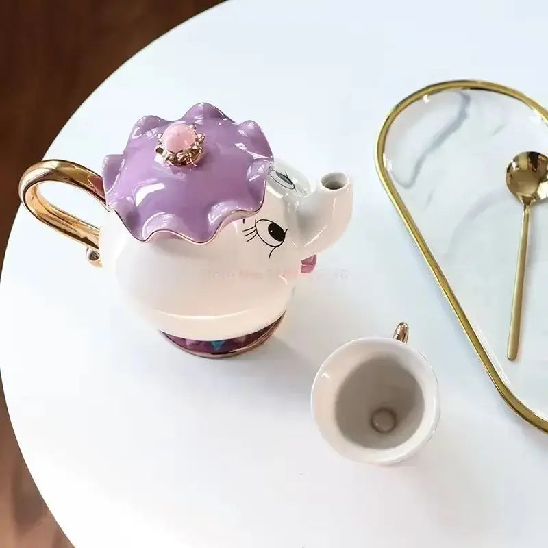 Service à Thé Disney "La Belle et la Bête" – Mrs. Samovar et Zip
