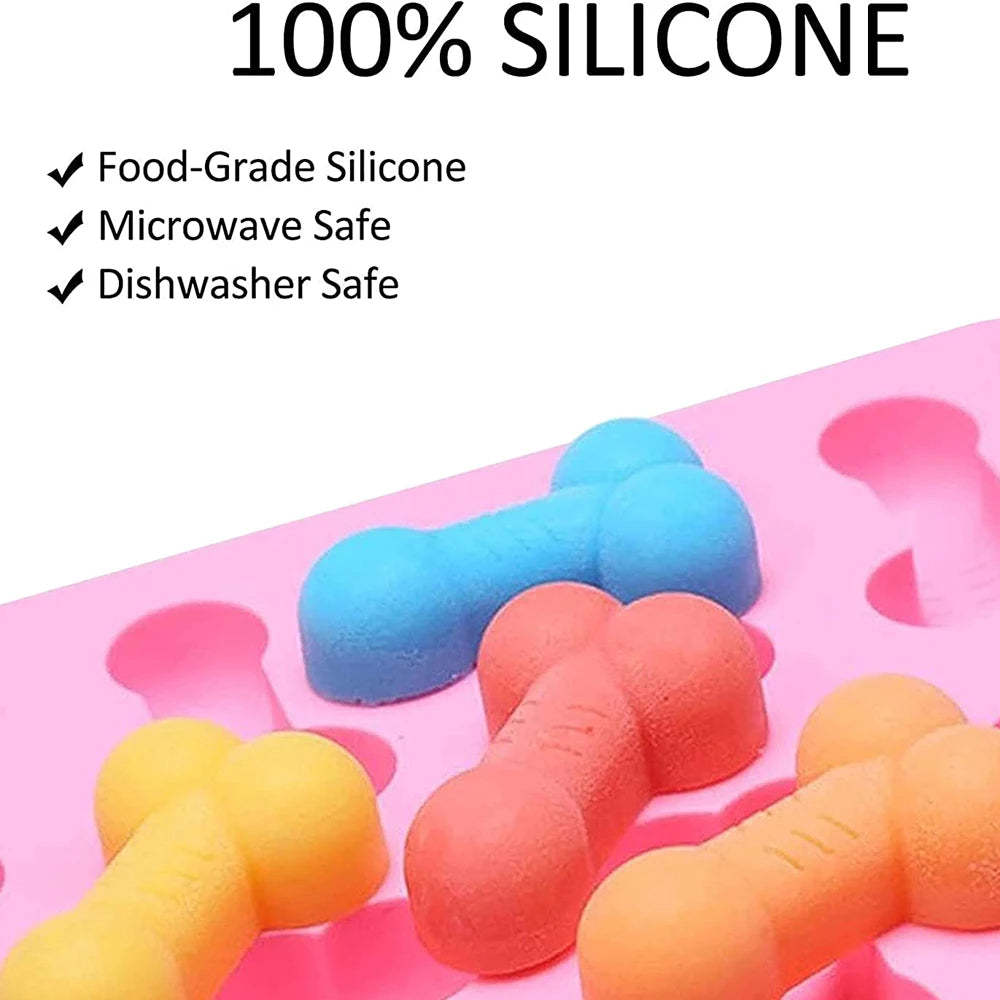 Funny Dicks Silicone Chocolate & Ice Cube Mold — Le Moule Sexy qui Fait Rire !