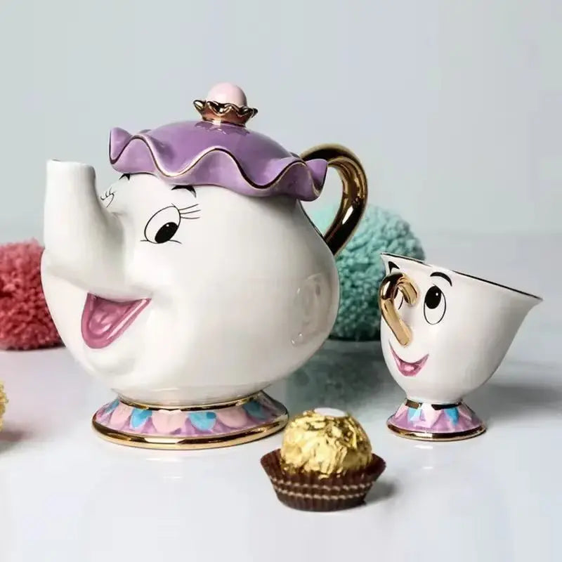 Service à Thé Disney "La Belle et la Bête" – Mrs. Samovar et Zip