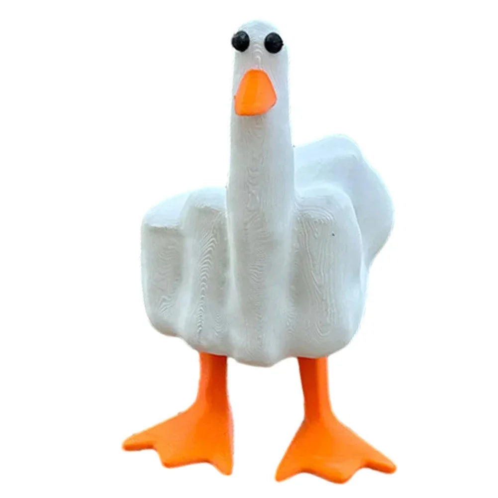 Figurine Canard Humour - Statue Résine Déco
