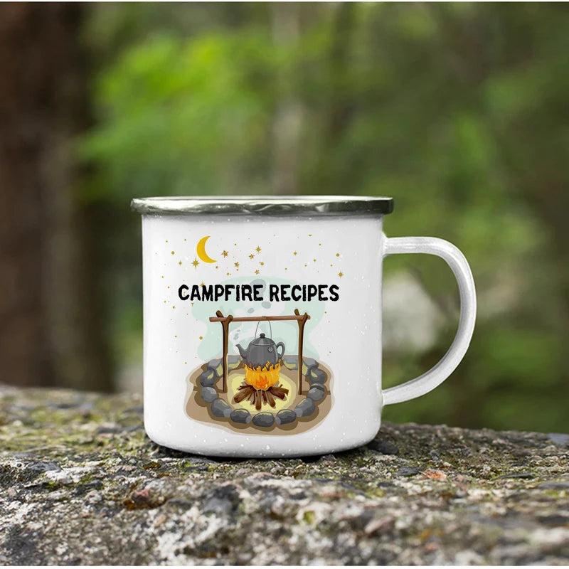 Mug Émaillé – Pour les Amoureux du Camping