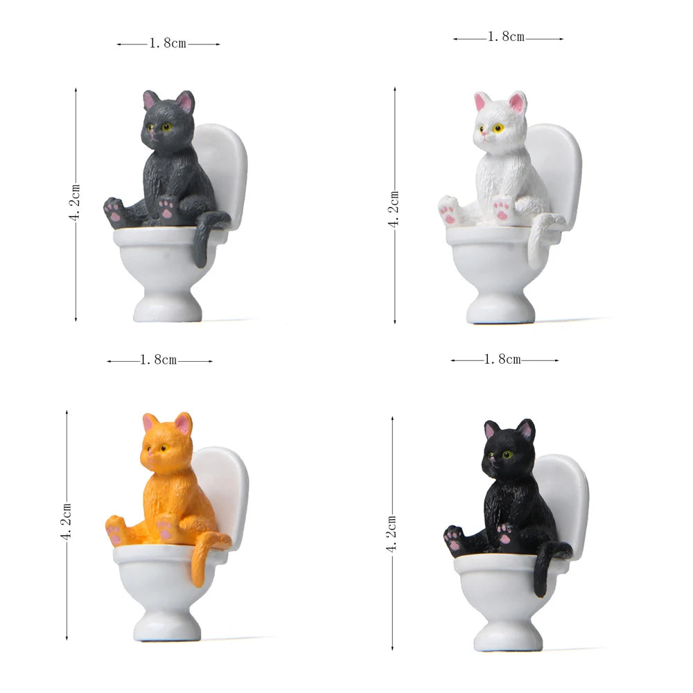 Figurine Chat sur Toilette – Le petit compagnon trop mignon !