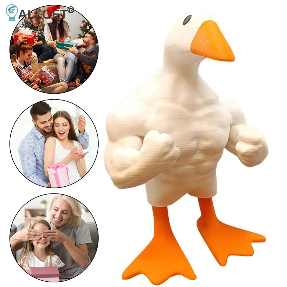 Porte-Clés Magnétique Canard Musclé – Déco Fun et Originale