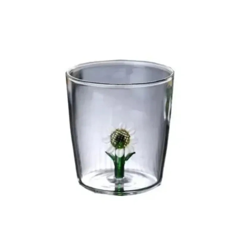 Verre Cartoon 3D fleur– 300ML
