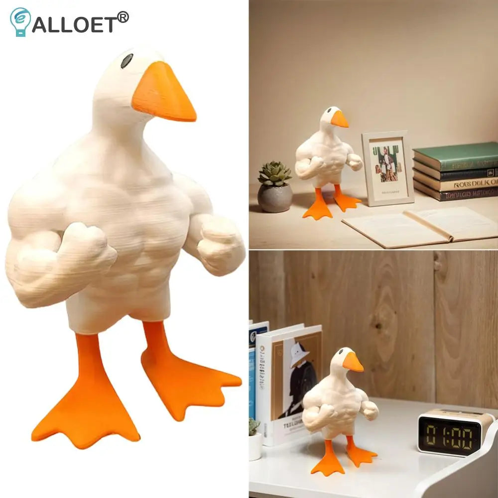 Porte-Clés Magnétique Canard Musclé – Déco Fun et Originale