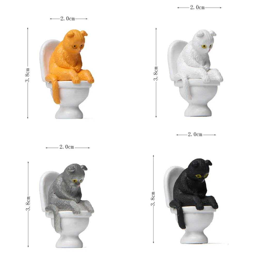 Figurine Chat sur Toilette – Le petit compagnon trop mignon !
