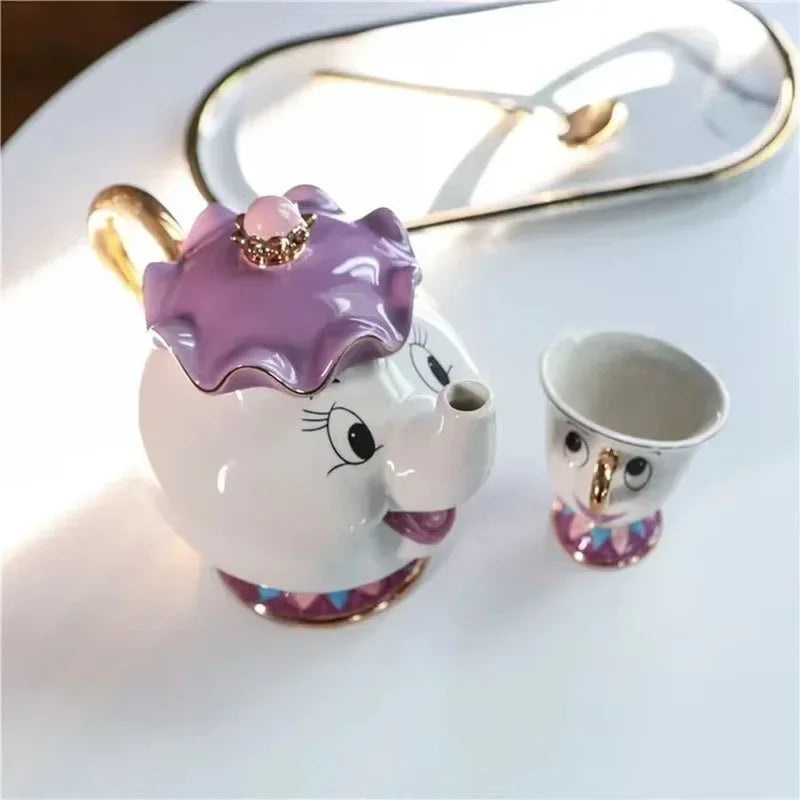 Service à Thé Disney "La Belle et la Bête" – Mrs. Samovar et Zip