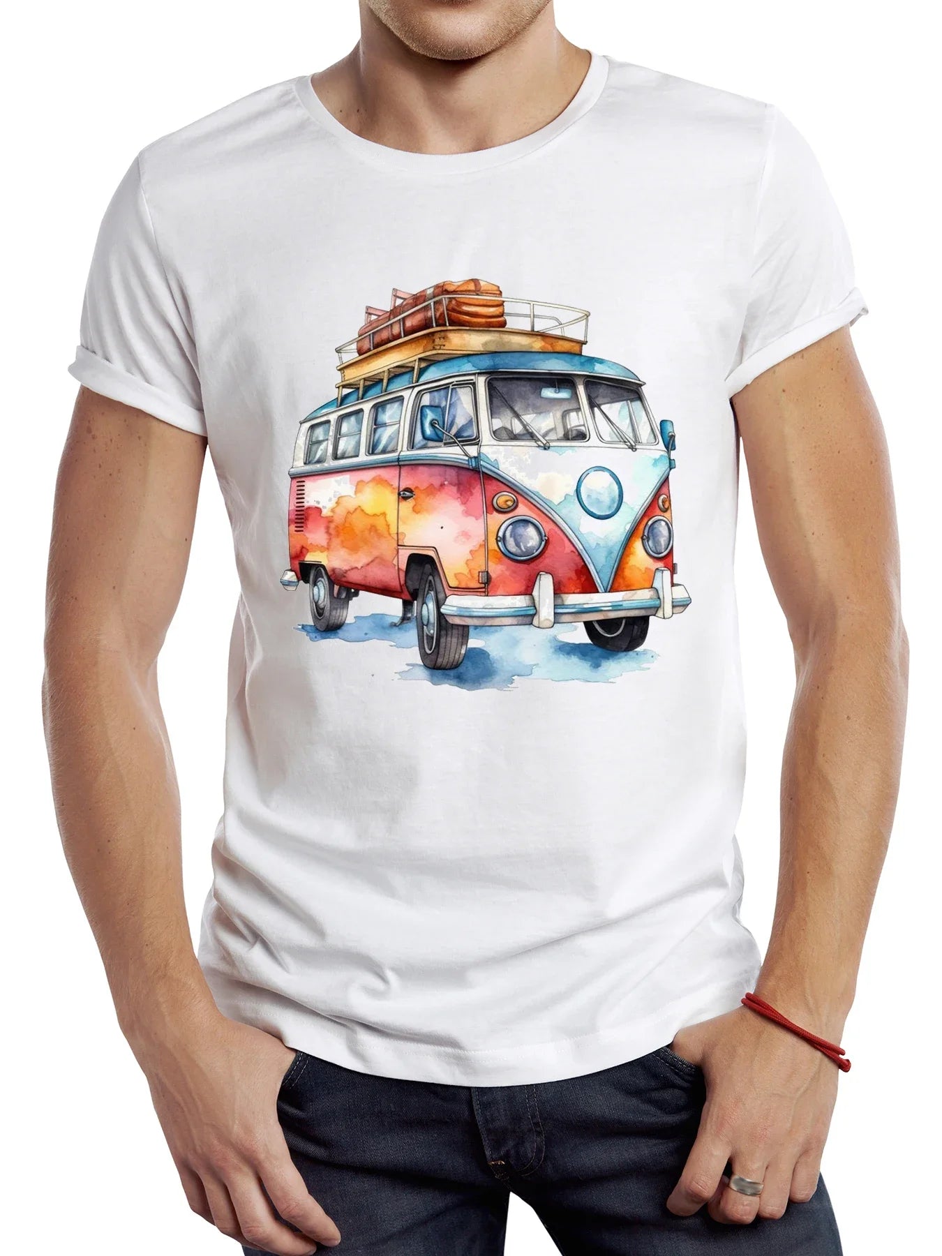 T-shirt Vintage Partir Camper
