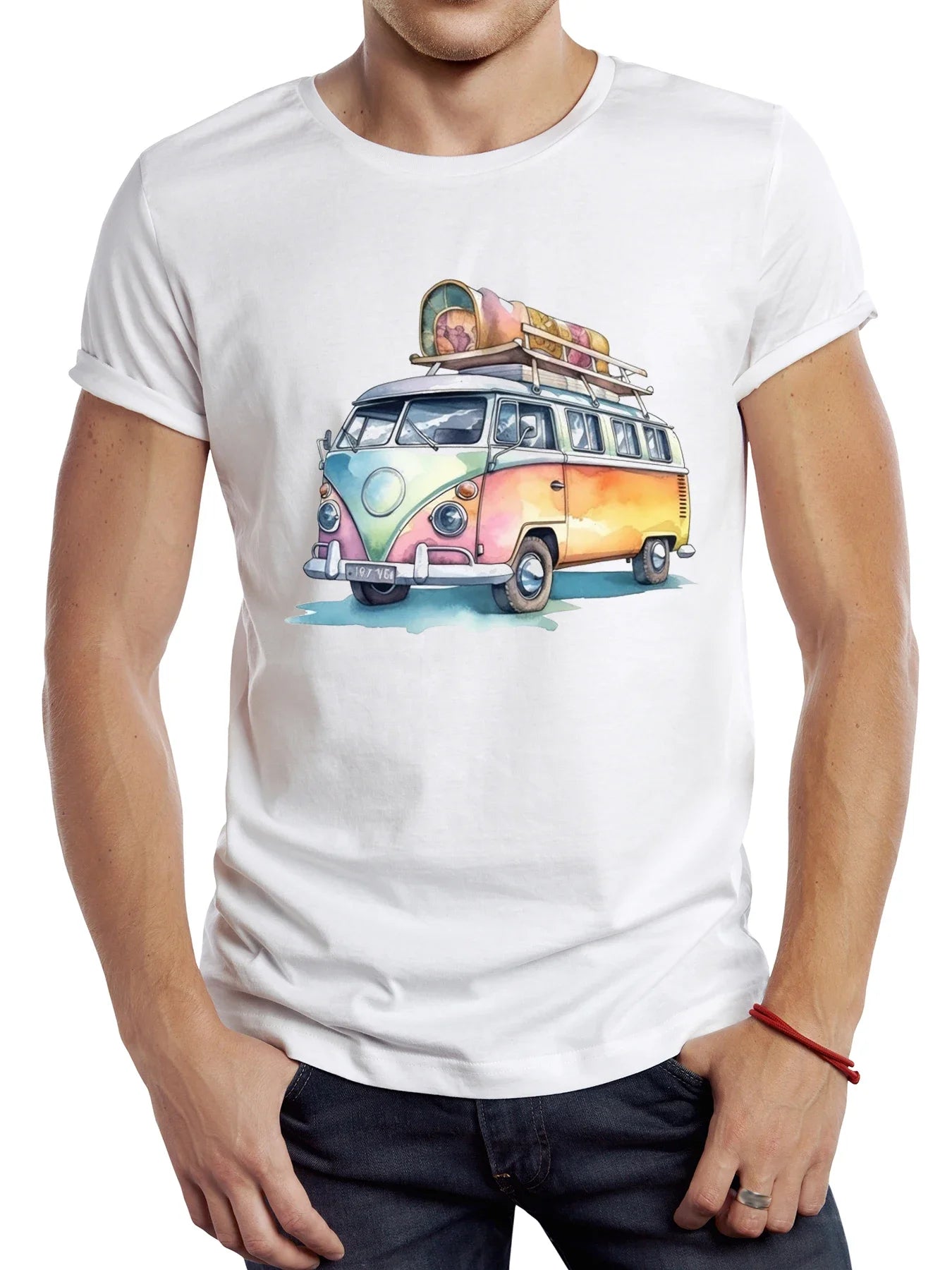 T-shirt Vintage Partir Camper