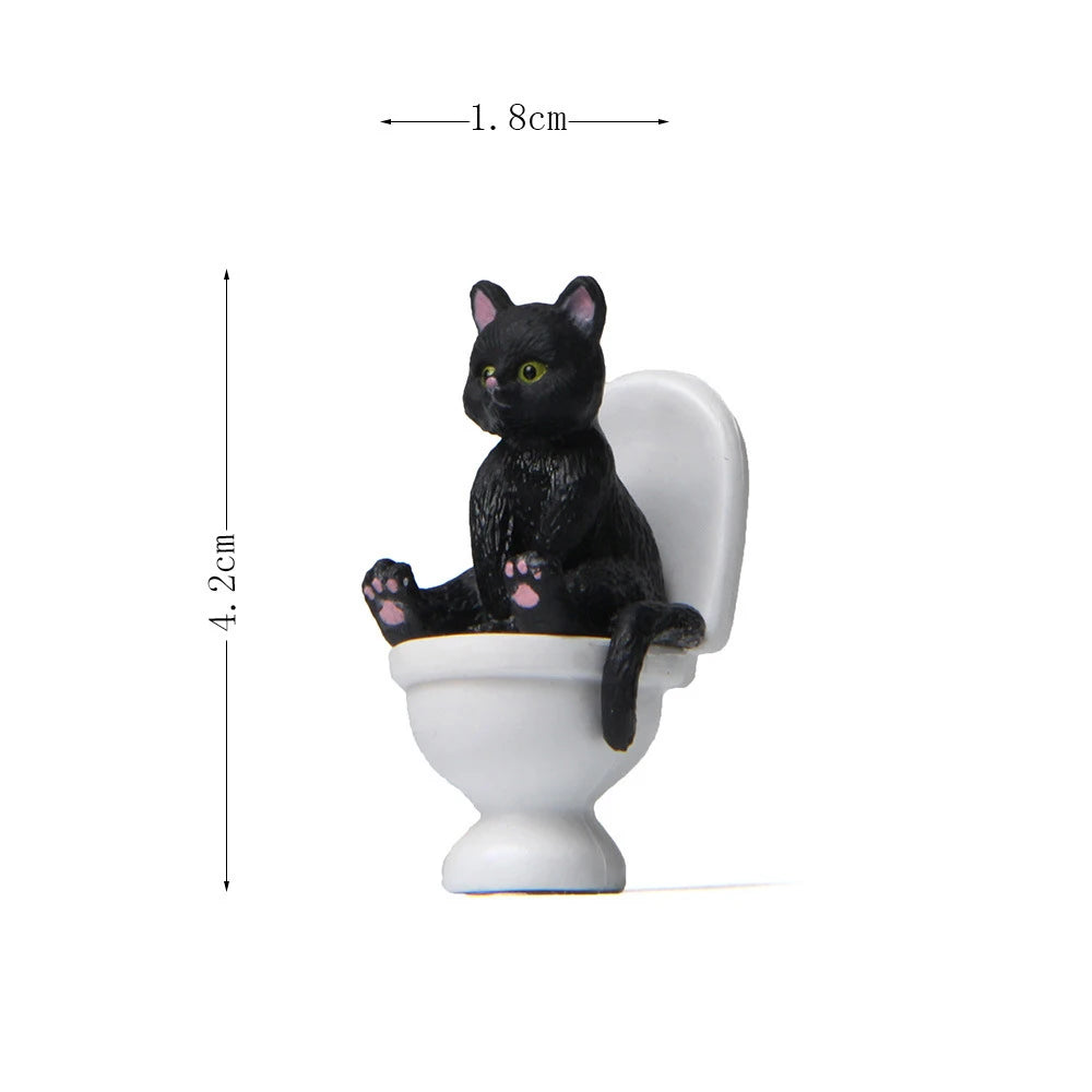 Figurine Chat sur Toilette – Le petit compagnon trop mignon !
