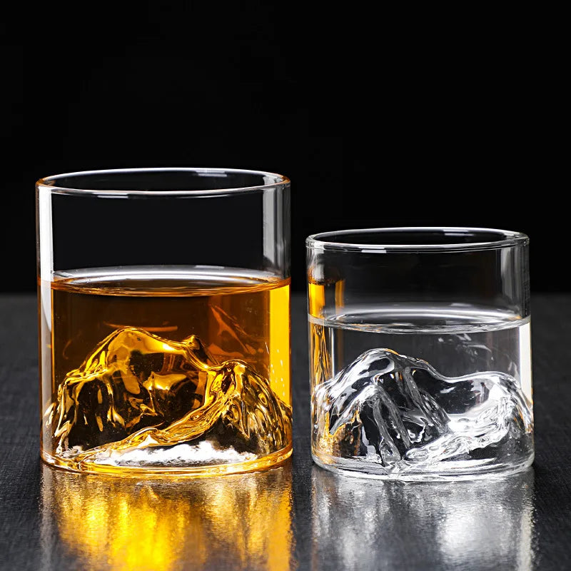 3D Mountain Whiskey Glass — Disponible en 200ML / 300ML / 350ML