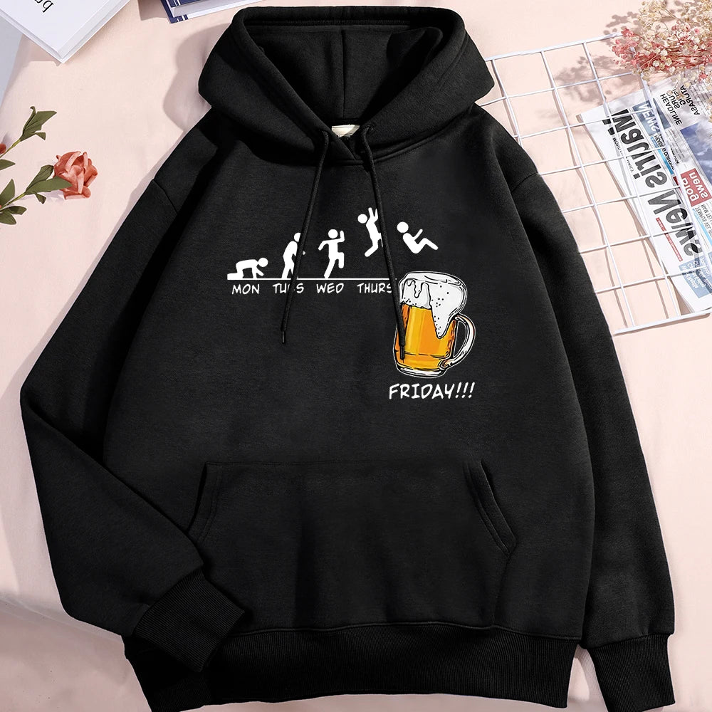 Sweat à capuche Friday Beer – Fun et Confortable