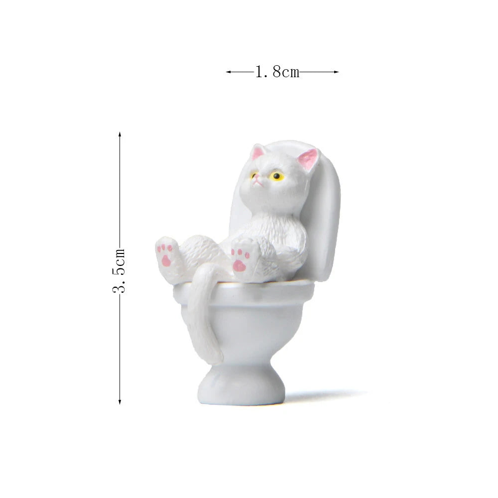 Figurine Chat sur Toilette – Le petit compagnon trop mignon !