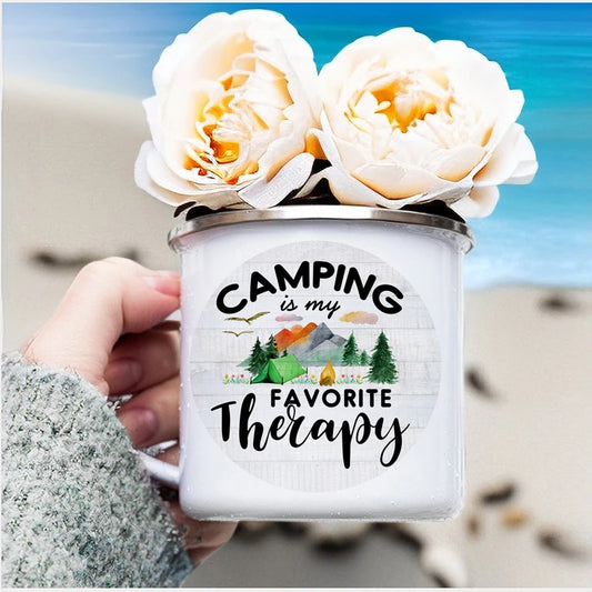 Mug Émaillé  – Pour les Amoureux du Camping