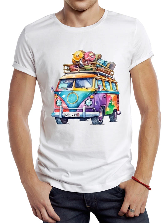 T-shirt Vintage « Partir Camper